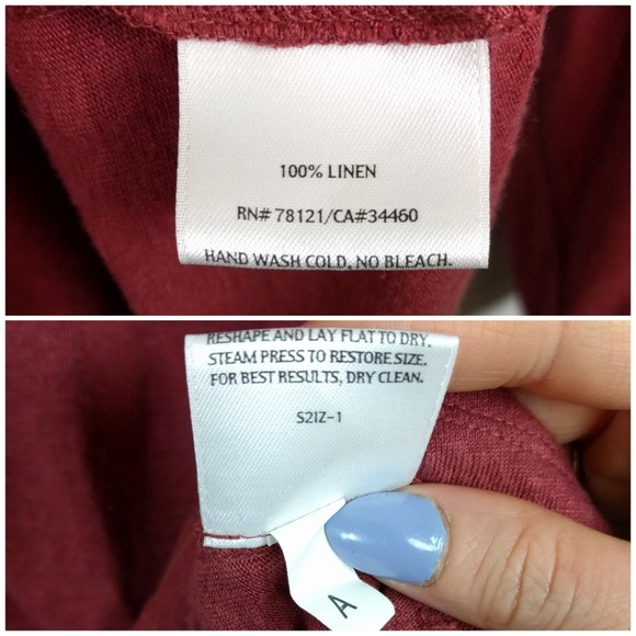 Eileen Fisher Linen Dolman Sleeve Blouse M - Picture 6 of 7